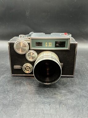 Argus C33 Vintage Rangefinder Camera with Leather Case